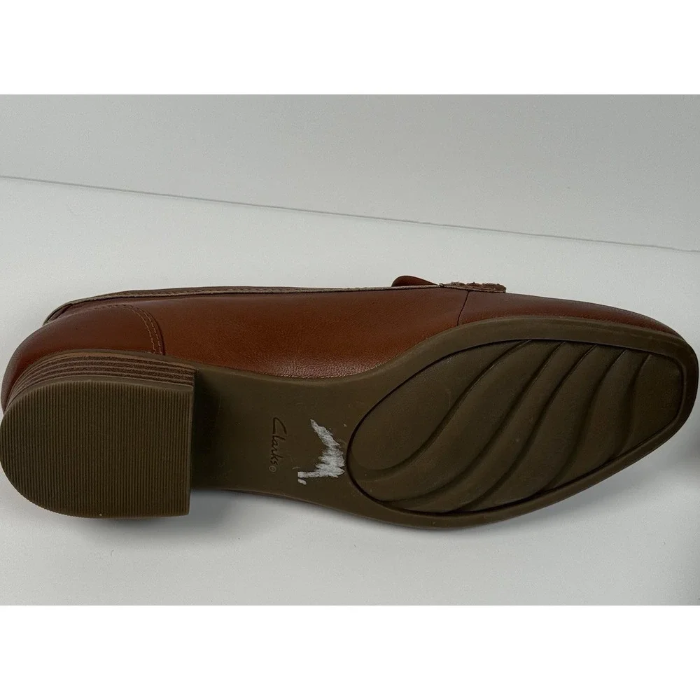Clarks Collection Ultimate Comfort Loafers Flats Cinnamon Brown US 8 UK 5.5 EU 3
